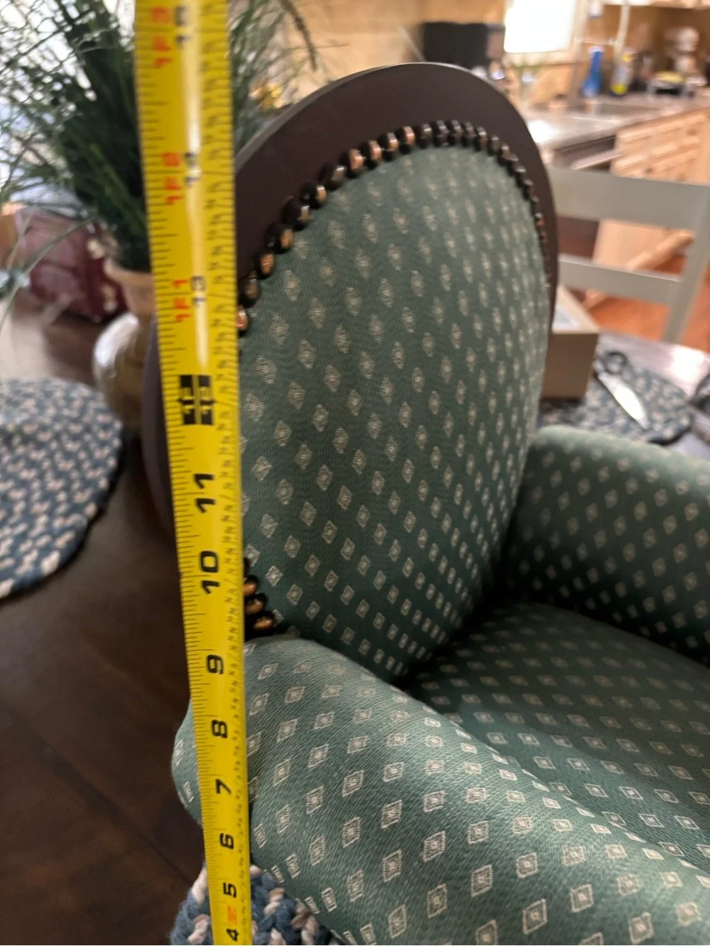 Dayton Hudson American Girl Doll sized Teal Upholstered Accent Chair